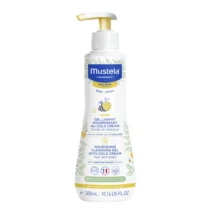 Le Gel Lavant Surgras Mustela 300ml nettoie et hydrate les peaux sèches des bébés. Formule douce sans savon, enrichie pour protéger et nourrir la peau délicate.