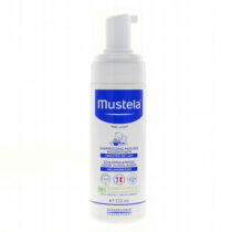 Le shampooing mousse Mustela 150ml nettoie en douceur les cheveux et le cuir chevelu des nourrissons. Formule hypoallergénique, sans larmes, idéale dès la naissance.