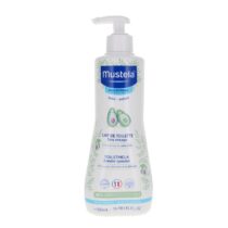 Nettoyez en douceur la peau de bébé avec le Mustela Lait de Toilette Sans Rinçage 500ml. Sans rinçage, haute tolérance, idéal pour visage, corps et siège dès la naissance.