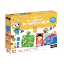Nathan La Petite École – En Route vers la Maternelle accompagne les enfants dès 2 ans dans leurs premiers apprentissages avant l’école. Un jeu éducatif complet et ludique.