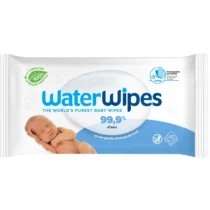 Découvrez WaterWipes Lingettes Nettoyantes Bébé les plus pures : 99,9% d’eau et une goutte d’extrait de fruit. Idéales dès la naissance et pour les peaux sensibles.