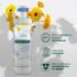 Klorane Bébé Lait de Toilette Protecteur 500ml nettoie, hydrate et apaise la peau sensible de bébé. Formule sans rinçage au calendula bio, dès la naissance.
