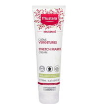 Mustela Maternité Crème Prévention Vergetures 150ml aide à prévenir l’apparition des vergetures grâce à une formule nourrissante et hydratante, idéale pour les femmes enceintes.