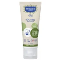 Protégez et apaisez les fesses de bébé avec la Crème Change Bio Mustela. Formule naturelle certifiée Bio, sans parfum, idéale dès la naissance. Haute tolérance.