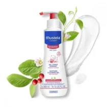 Nettoyez et apaisez la peau de bébé avec Mustela Gel Lavant Apaisant 300ml. Sans parfum, idéal pour les peaux très sensibles dès la naissance. Hypoallergénique et naturel.